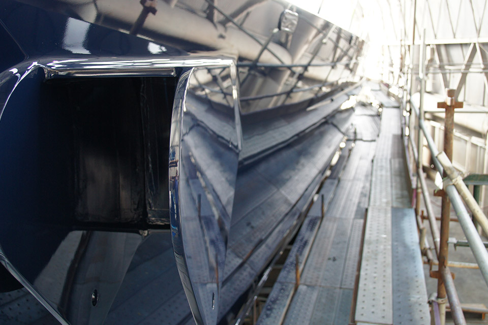 Superyacht Painting in Whangarei, New Zealand Oceania Marine