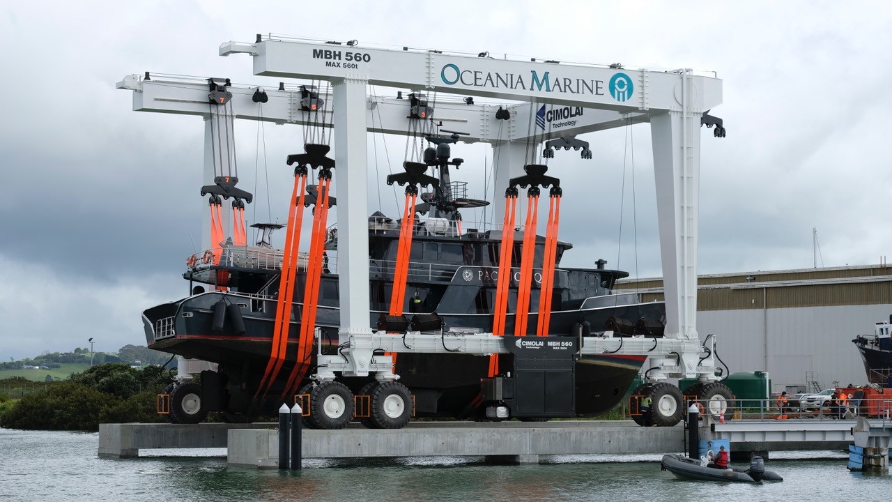Oceania Marine’s New 560T Travel Lift in Action - Teaser Image